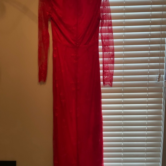Denise Gown Cranberry Red #Revolve - Picture 3 of 4
